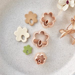 Polymer Clay Cutter, Flower Shapes, Small Earring Cutter Tool, Clay Cutters for Jewelry Making, K-18