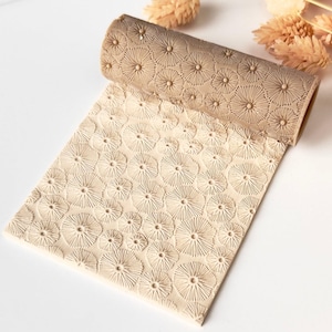 Textuurroller voor polymeerklei – Bloemen- en sterrenpatroon – Kleigereedschap voor oorbellen en sieraden – R-123