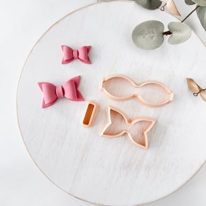 Juego de cortadores de arcilla polimérica, formas de lazo para pendientes, linda herramienta cortadora de arcilla para hacer joyas, diseño minimalista femenino, Y-21