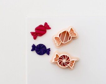 Polymer Clay Cutter Set, Candy Earrings Shapes, 3D Printed Clay Cutter Tool for Jewelry Making, Halloween Design, ZB-18