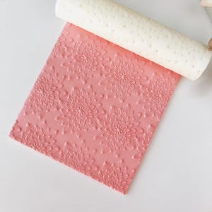 Textuurroller voor polymeerklei – Groot bloemenpatroon – Kleigereedschap voor oorbellen en sieraden – R-046