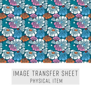 Polymer Clay Transferpapier – Blumenmuster – Wasserlösliches Blatt für Ohrringe & Schmuck – TP-423