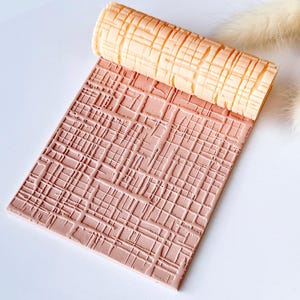 Polymer Clay Texture Roller – Grid Line Pattern – Clay Tool for Earrings & Jewelry – R-169