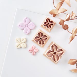 Polymer Clay Cutter, Floral Shapes, Earring Cutter Tool, Clay Cutters for Jewelry Making, M-20