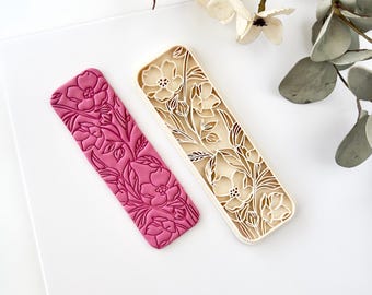 Polymer Clay Texture Roller, Floral Pattern Roller, Polymer Clay Tool, Clay Texture Tool for Jewelry Making, B-07