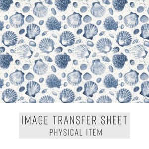 Polymer Clay Transferpapier – Muschelmuster – Wasserlösliches Blatt für Ohrringe & Schmuck – TP-358