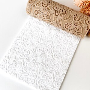 Polymer Clay Texture Roller – Ornamental Floral Pattern – Clay Tool for Earrings & Jewelry – R-096