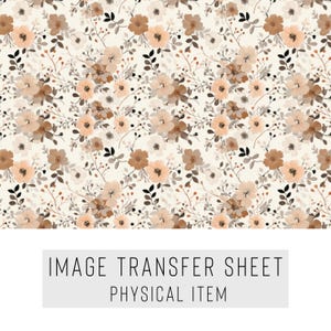 Polymer Clay Transferpapier – Kleines Blumenmuster – Wasserlösliches Blatt für Ohrringe & Schmuck – TP-312