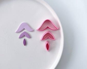 Polymer Clay Cutter, Leaf Shapes, Layered Earring Cutter Tool, Clay Cutters for Jewelry Making, H-12