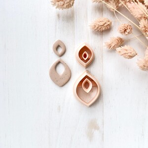 Polymeerkleisnijderset, diamanten oorbellen vormen, kleisnijder voor sieraden maken, geometrisch ontwerp ZG-21