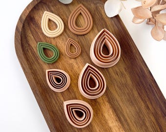 Polymer Clay Cutter, Drop Shapes, Earring Cutter Tool, Clay Cutters for Jewelry Making, J-12