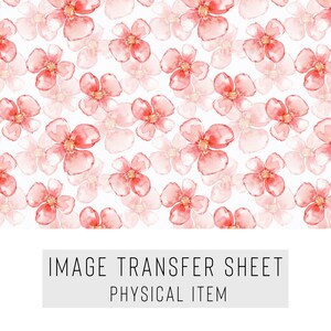 Polymer Clay Transferpapier – Kirschblütenmuster – Wasserlösliches Blatt für Ohrringe & Schmuck – TP-384