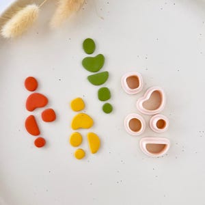 Polymer Clay Cutter, Organic Stack Shapes, Abstract Earring Cutter Tool, Clay Cutters for Jewelry Making, P-16