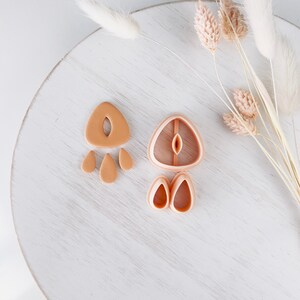 Set di taglia-argilla polimerica, forme per orecchini pendenti in stile boho, strumento per tagliare l'argilla stampato in 3D per la creazione di gioielli, design moderno e di tendenza, ZA-08