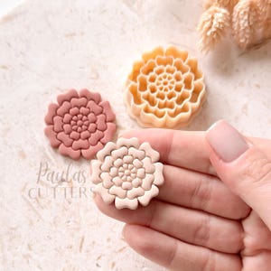 Tagliapasta per argilla polimerica, forme floreali, strumento per tagliare orecchini rotondi, tagliapasta per la creazione di gioielli, G-08 immagine 4