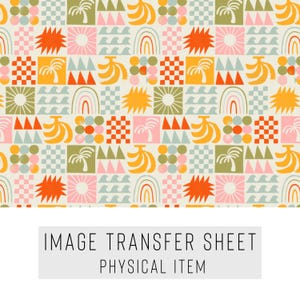 Transferpapier für Polymer Clay – Abstraktes Muster – Wasserlösliches Blatt für Ohrringe & Schmuck – TP-412