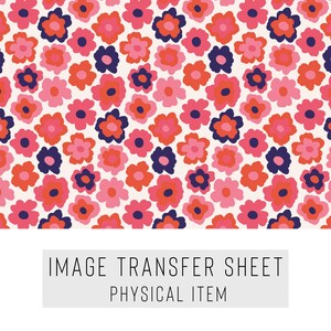 Polymer Clay Transferpapier – Retro-Blumenmuster – Wasserlösliches Blatt für Ohrringe & Schmuck – TP-155