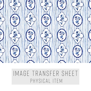 Papier transfert pour pâte polymère – motif carreaux vintage – Feuille soluble dans l'eau pour boucles d'oreilles et bijoux – TP-354