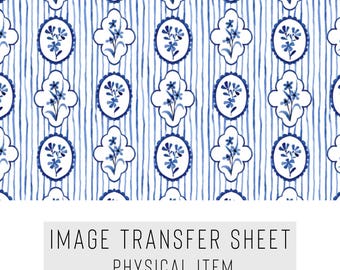 Polymer Clay Transfer Paper – Vintage Tile Pattern – Water Soluble Sheet for Earrings & Jewelry – TP-354
