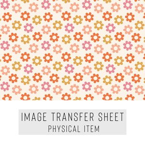 Polymer Clay Transferpapier – Retro-Blumenmuster – Wasserlösliches Blatt für Ohrringe & Schmuck – TP-250