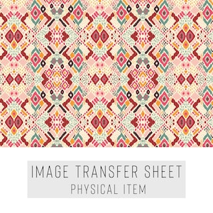 Polymer Clay Transfer Paper – Ethnic Geometric Pattern – Water Soluble Sheet for Earrings, Jewelry & Clay Art – TP-070