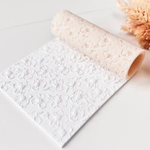 Textuurroller voor polymeerklei – Mini bloemmotief – Kleigereedschap voor oorbellen en sieraden – R-085