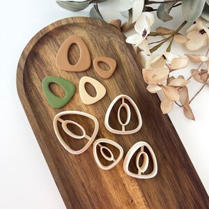 Polymer Clay Cutter, Tropfenformen, Ohrring Cutter Werkzeug, Ton Ausstechformen für die Schmuckherstellung, J-26