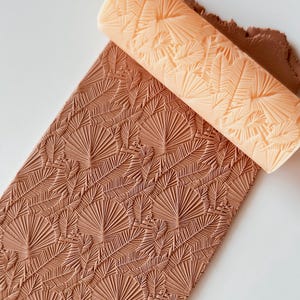 Textuurroller voor polymeerklei – Bladpatroon – Kleigereedschap voor oorbellen en sieraden – R-277