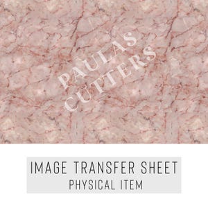 Polymer Clay Transfer Paper – Marble Pattern – Water Soluble Sheet for Earrings & Jewelry – TP-451