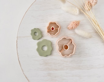 Polymer Clay Cutter, Flower Shapes Set for Earrings, Floral Clay Cutter Tool for Jewelry Making, Petal Design Cutters, S-04