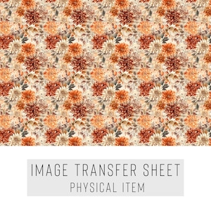 Clay Transfer Paper, Autumn design pattern, Haloween transfer sheet, Polymer Clay, Art Supplies (448)