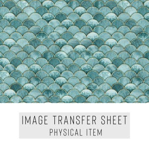 Polymer Clay Transfer Paper – Scale Pattern – Water Soluble Sheet for Earrings & Jewelry – TP-359