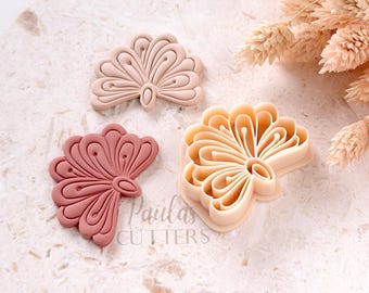 Cortador de arcilla polimérica, formas florales, herramienta moderna para cortar pendientes, cortadores de arcilla para la fabricación de joyas, G-09