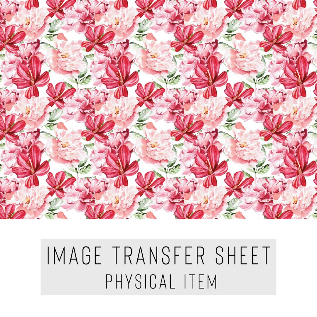 Clay Transfer Paper, Flower Garden Set, Floral Transfer, Flower Set ...