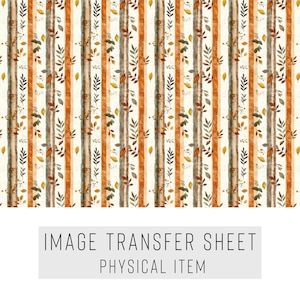 Clay Transfer Paper, Autumn design pattern, Haloween transfer sheet, Polymer Clay, Art Supplies (441)