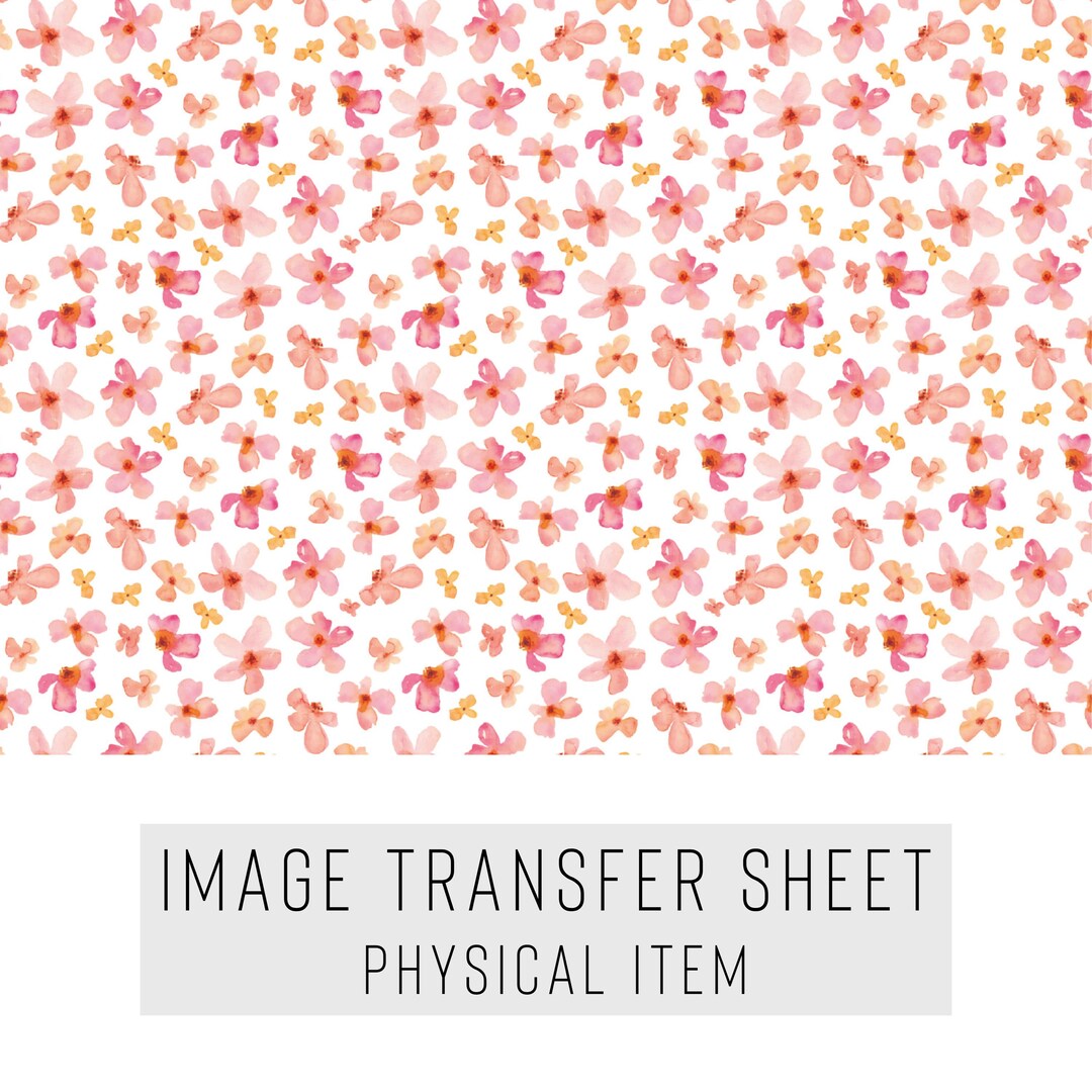 Polymer Clay Transfer Paper – Small Flower Pattern – Water Soluble ...