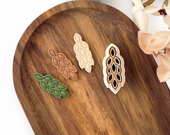 Polymer Clay Cutter, Leaf Shapes, Detailed Earring Cutter Tool, Clay Cutters for Jewelry Making, J-23