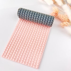 Polymer Clay Texture Roller – Waffle Grid Pattern – Clay Tool for Earrings & Jewelry – R-003