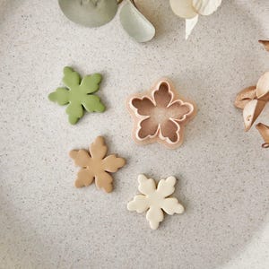Cortador de arcilla polimérica, formas de flores, herramienta minimalista para cortar pendientes, cortadores de arcilla para la fabricación de joyas, L-02