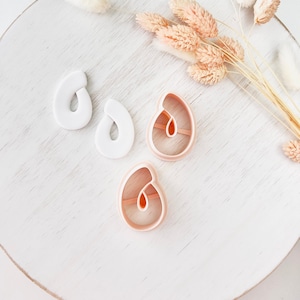 Polymer Clay Cutter, Teardrop Earrings Shape, 3D Printed Clay Cutter Tool for Jewelry Making, Classic Drop Design, Z-26