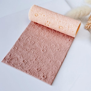 Textuurroller voor polymeerklei – Bloemenpatroon – Kleigereedschap voor oorbellen en sieraden – R-160
