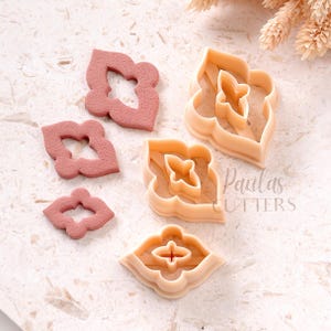 Emporte-pièce pour pâte polymère, formes géométriques, outil pour boucles d'oreilles, emporte-pièces pour la fabrication de bijoux, H-04