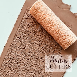 Textuurroller voor polymeerklei – Bubbelpatroon – Kleigereedschap voor oorbellen en sieraden – R-302