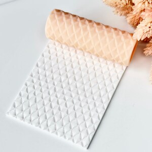 Rullo per texture in argilla polimerica – Motivo a griglia piramidale – Strumento per la creazione di orecchini e gioielli – R-146