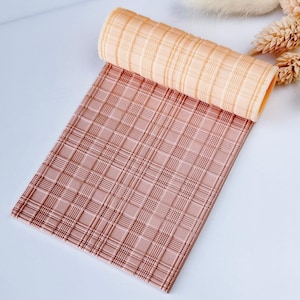 Polymer Clay Texture Roller – Plaid Grid Pattern – Clay Tool for Earrings & Jewelry – R-173
