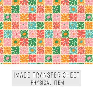 Papel de transferencia para arcilla polimérica – Diseño floral – Lámina soluble en agua para pendientes y joyería – TP-416
