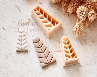 Polymer Clay Cutter, Textured Leaf Shape, Botanical Earring Cutter Tool, Clay Cutter for Jewelry, A-11