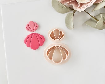 Seashell embossed polymer clay cutters - Polymer clay tools - 3d printed polymer clay cutters