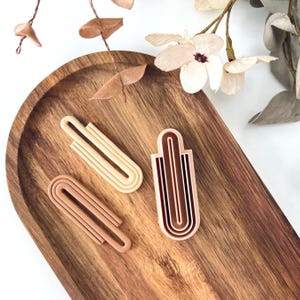 Cortador de arcilla polimérica, formas abstractas, herramienta para cortar pendientes, cortadores de arcilla para la fabricación de joyas, F-20