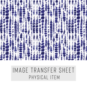 Polymer Clay Transfer Paper – Blue Dot Pattern – Water Soluble Sheet for Earrings & Jewelry – TP-178